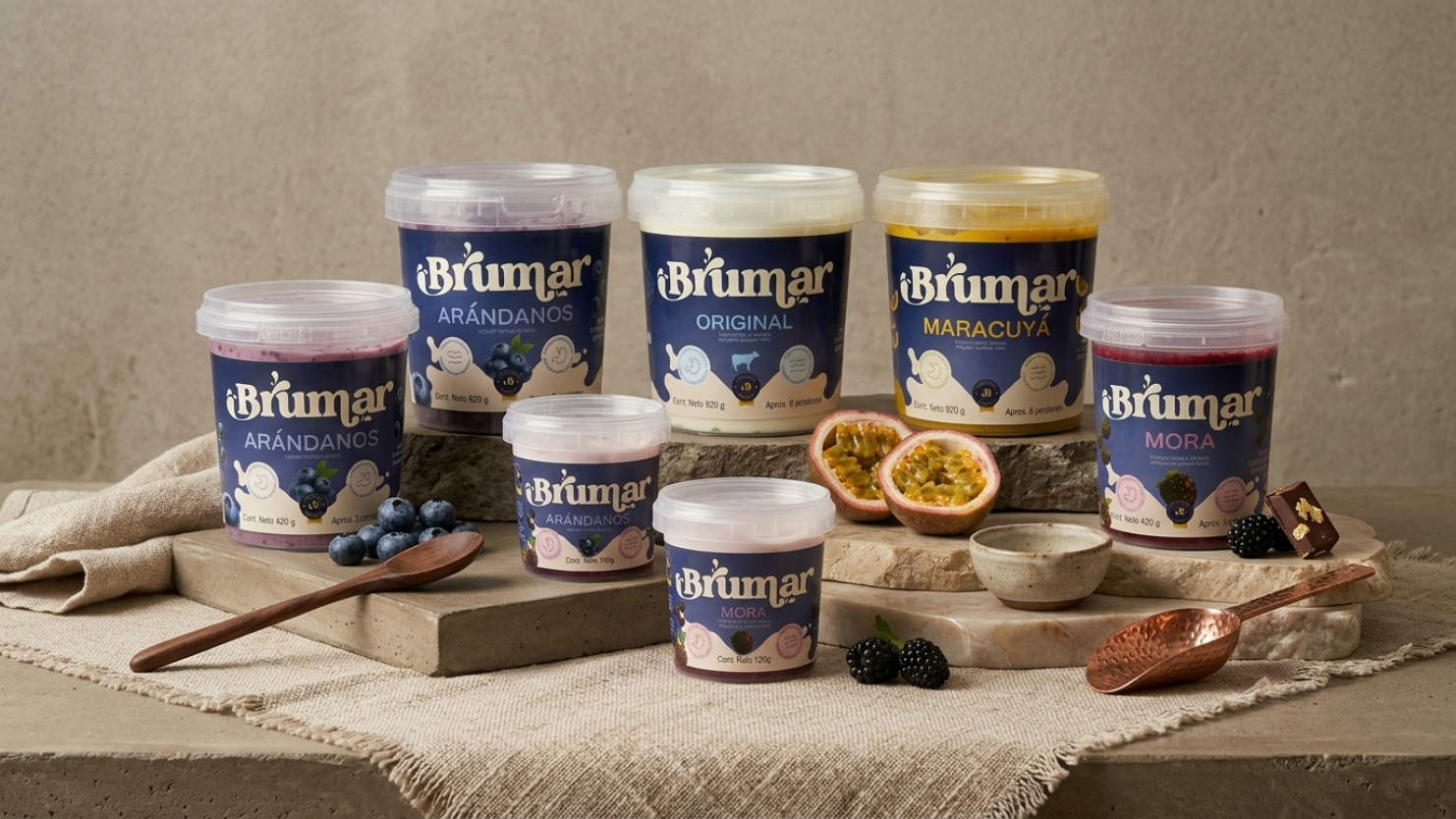 Yogurt griego BRUMAR, todas las presentaciones