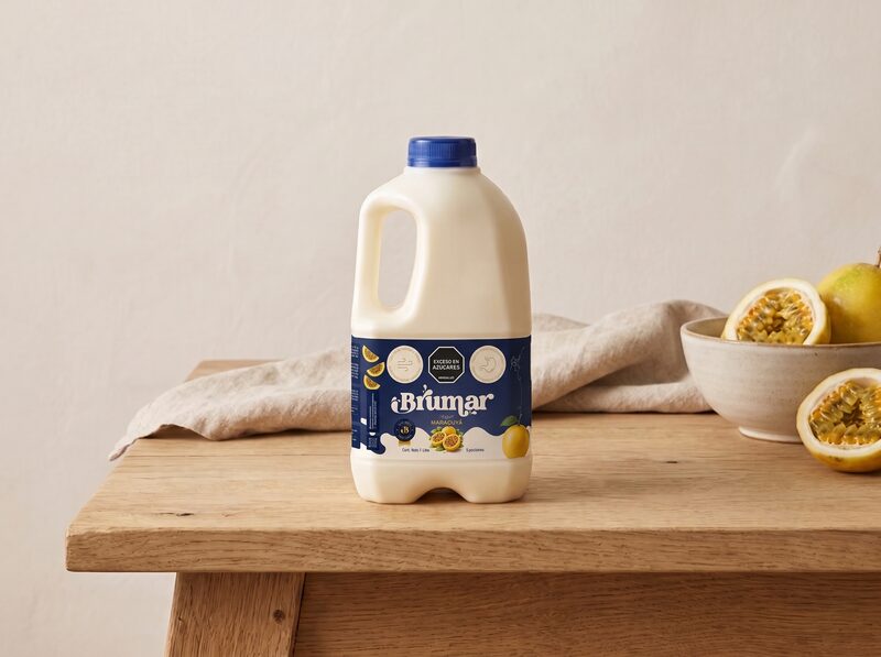 Yogurt bebible de maracuyá 1 litro