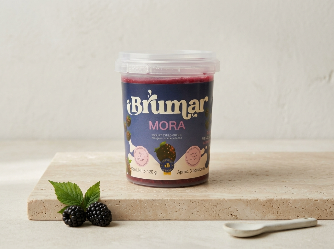 Yogurt griego frutal de mora 420 g